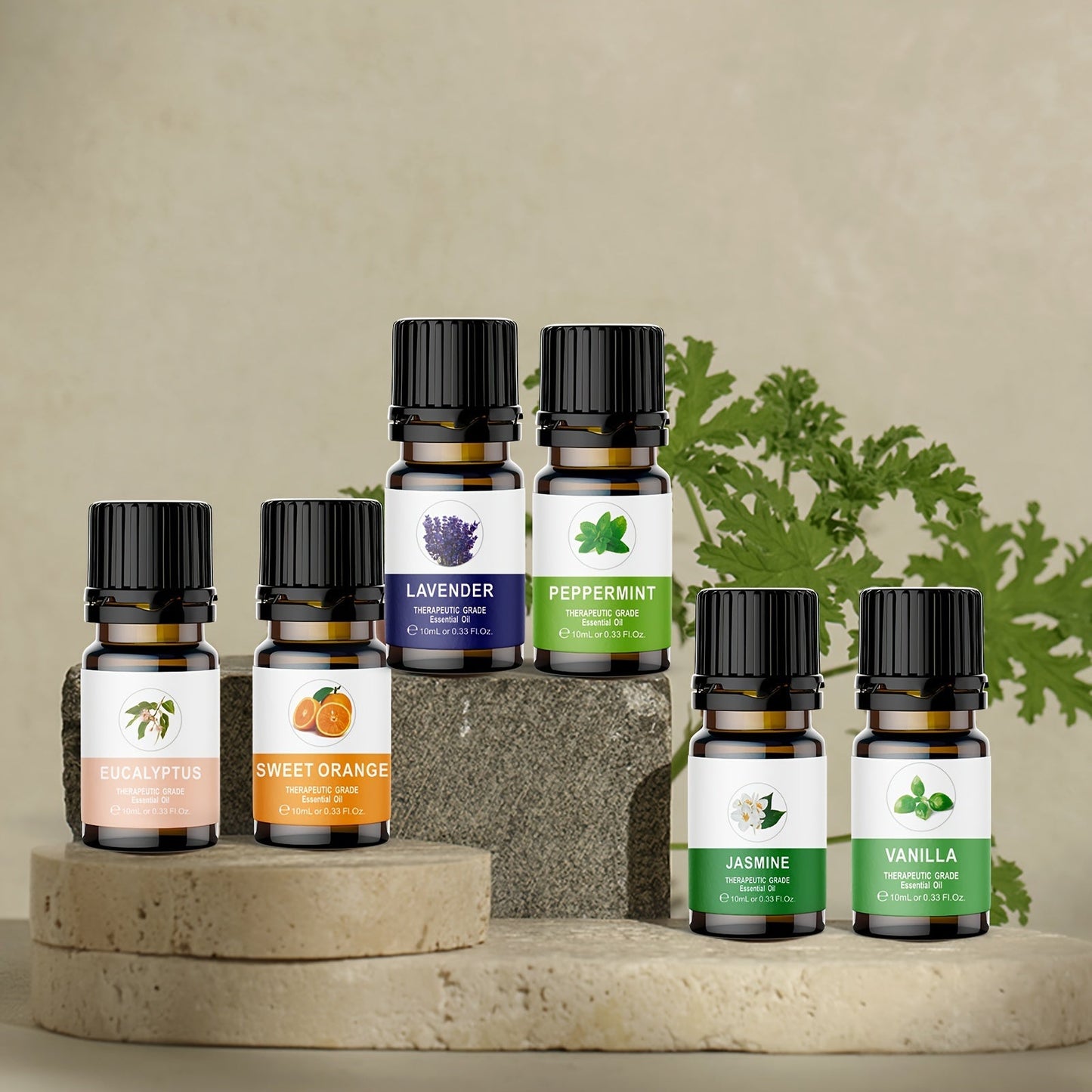 Aromatherapy Glass Bottles Essential Oil Set of 6-4