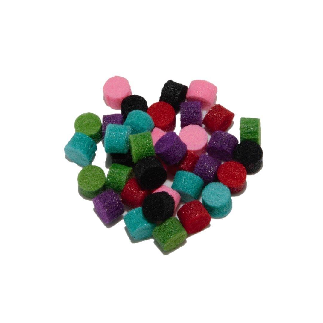 Set of 12 Felt Pads for cylindric lockets ACC062CD-0